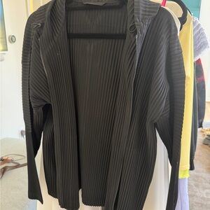 Homme Plissé Issey Miyake Pleated Zip-Up Hoodie